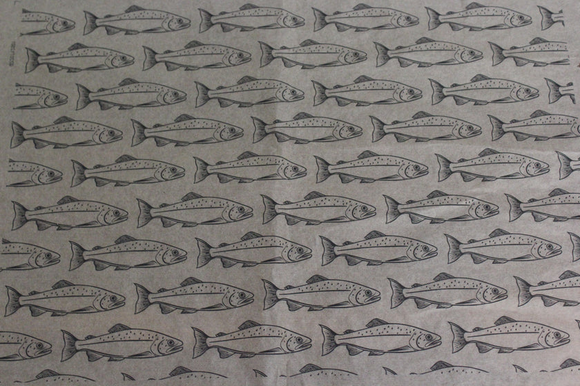 Trout Underglaze Rice Paper Transfer