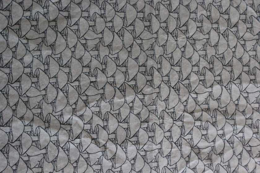 Cap Shroom Underglaze Rice Paper Transfer